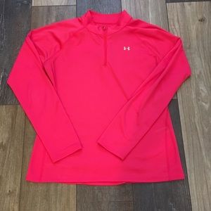 Pink under Armour pull over
